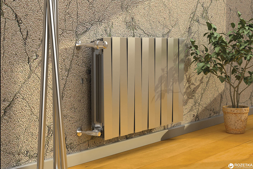 Радиатор биметаллический Royal Thermo Piano Forte 500/100 Silver Satin 12 секций